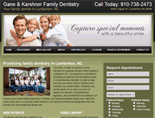 Tablet Screenshot of gkdentistry.com
